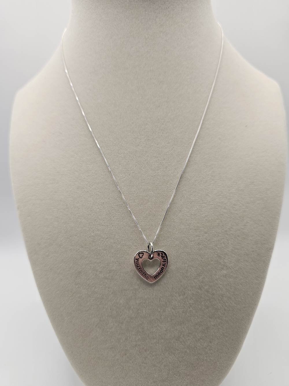 To The Moon And Back S925 16 Inch Necklace